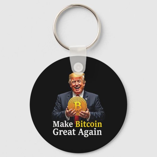 Maak Bitcoin weer geweldig Trump Bitcoin Crypto Fu Sleutelhanger (Voorkant)