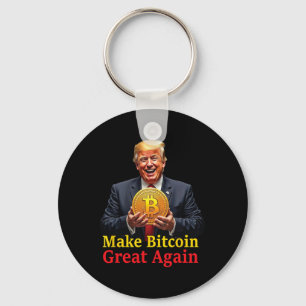 Maak Bitcoin weer geweldig Trump Bitcoin Crypto Fu Sleutelhanger