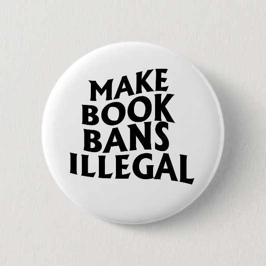 Maak boekverboden illegaal ronde button 5,7 cm (Voorkant)