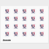 Maak boksen weer geweldig Grappige Boxer Fans T Ronde Sticker (Vel)