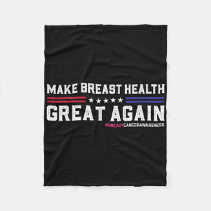 Maak borstgezondheid weer geweldig Grappige borstk Fleece Deken