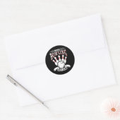 Maak Bowling Groots Opnieuw Grappige Bowler Ronde Sticker (Envelop)
