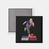 Maak bowling weer geweldig - Grappig Trump bowling Magneet (Voorkant / Achterkant)