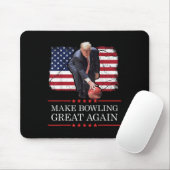 Maak bowling weer geweldig - Grappig Trump bowling Muismat (Met muis)