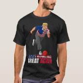 Maak bowling weer geweldig - Grappig Trump bowling T-shirt (Voorkant)