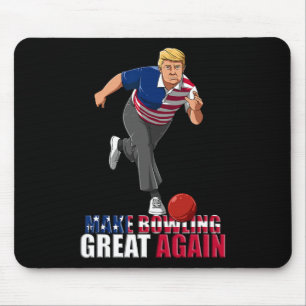 Maak Bowling weer geweldig - grappige Trump Bowlin Muismat