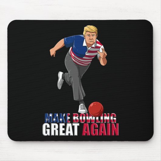 Maak Bowling weer geweldig - grappige Trump Bowlin Muismat (Voorkant)
