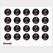 Maak Bowling weer geweldig - grappige Trump Bowlin Ronde Sticker (Vel)