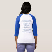 "Maak BPD Stigma-vrij!" Logo Baseball Jersey T-shirt (Achterkant volledig)