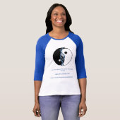 "Maak BPD Stigma-vrij!" Logo Baseball Jersey T-shirt (Voorkant volledig)