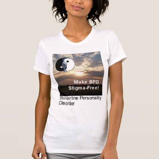 "Maak BPD Stigma-vrij!" Scenery T-Shirt (Voorkant)