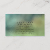 Maak Cali Green Greenery Makeup Lashes Glitter omh Visitekaartje (Achterkant)