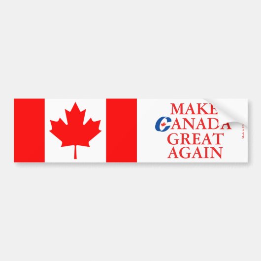 Maak Canada weer geweldig Bumpersticker (Voorkant)