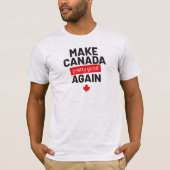 Maak Canada weer , grappige slogan grijs T-shirt (Voorkant)