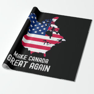 Maak Canada weer Groot Amerika 51e Staat Cadeaupapier