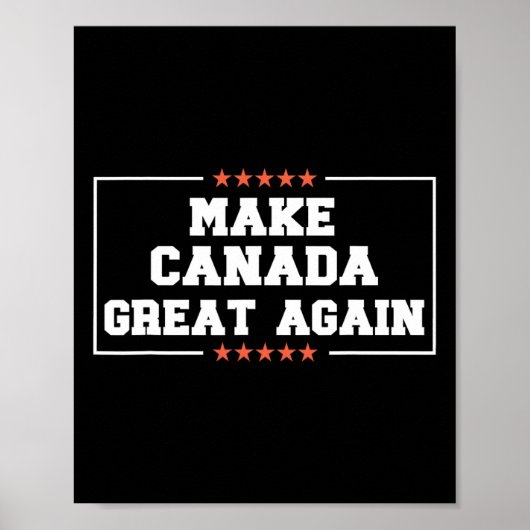 Maak Canada weer groot Grappig 51e staat Trump Quo Poster (Voorkant)