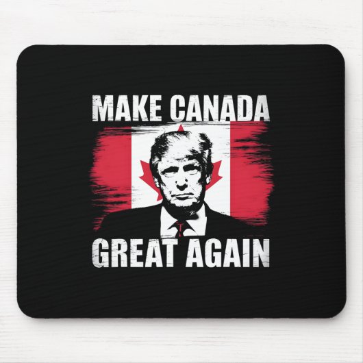 Maak Canada weer groot Grappig Trump Canadese vlag Muismat (Voorkant)