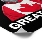 Maak Canada weer groot Grappig Trump Canadese vlag Poster (Hoek)