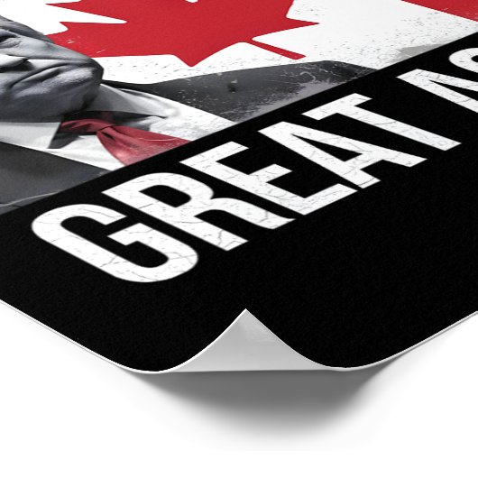 Maak Canada weer groot Grappig Trump Canadese vlag Poster (Hoek)