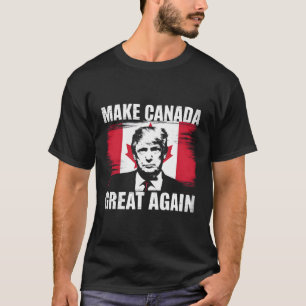 Maak Canada weer groot Grappig Trump Canadese vlag T-shirt