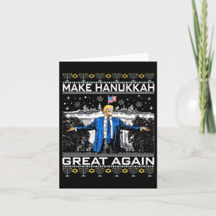 Maak Chanoeka weer geweldig Grappig Trump Lelijke  Kaart