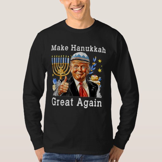 Maak Chanoeka weer geweldig Trump Chanoeka T-shirt (Voorkant)