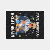 Maak Chanoeka weer groot Joods lelijk Chanoeka Zwe Fleece Deken (Voorkant (Horizontaal))
