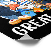 Maak Chanoeka weer groot Joods lelijk Chanoeka Zwe Poster (Hoek)