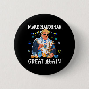 Maak Chanoeka weer groot Joods lelijk Chanoeka Zwe Ronde Button 5,7 Cm