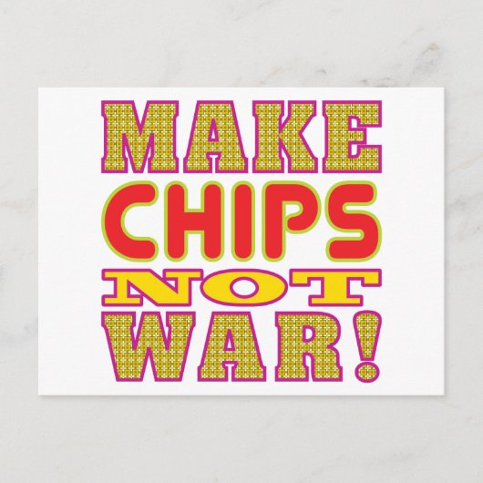Maak chips briefkaart (Voorkant)