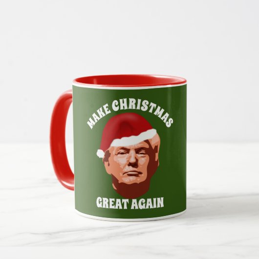 MAAK CHRISTMAS GREAT WEER TRUMP SANTA HAT MOK (Voorkant links)