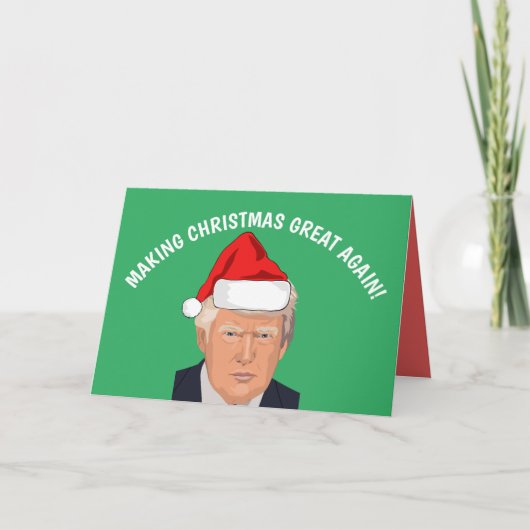 MAAK CHRISTMAS OPNIEUW GROAT DONALD TRUMP KAARTEN (Voorkant)