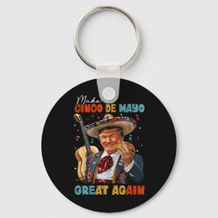 Maak Cinco De Mayo Groot Again Trump Gitaar Tacos Sleutelhanger