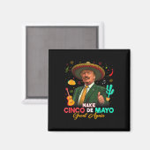 Maak Cinco De Mayo Groot Again Trump Sombrero Taco Magneet (Voorkant / Achterkant)