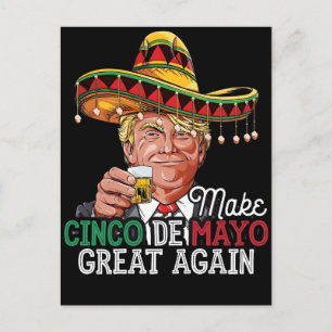 Maak Cinco de Mayo Groot Opnieuw-Vrouwen Trump Som Feestdagenkaart