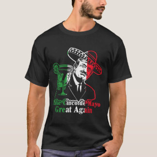 Maak Cinco de Mayo weer geweldig Mexicaanse vlag-k T-shirt