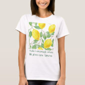 Maak citroenlimonade / Citroen Recept T-Shirt (Voorkant)