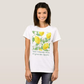 Maak citroenlimonade / Citroen Recept T-Shirt (Voorkant volledig)