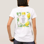 Maak citroenlimonade / Citroen Recept T-Shirt (Achterkant)
