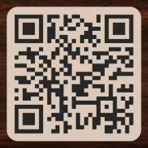 Maak Coffee Brown Aangepaste QR-code Websiteadres