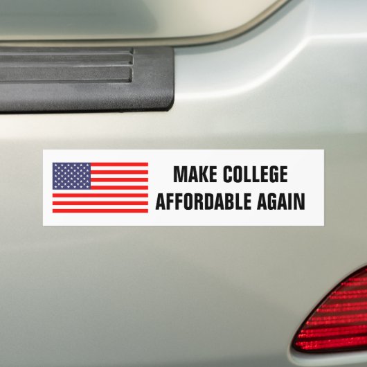 MAAK COLLEGE WEER BETAALBAAR grappige bumper stick Bumpersticker (Op auto)