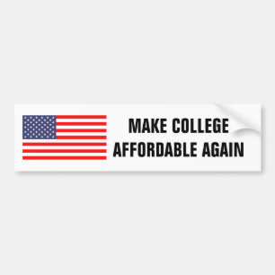 MAAK COLLEGE WEER BETAALBAAR grappige bumper stick Bumpersticker