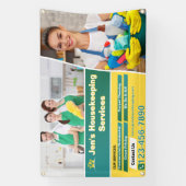 Maak Commerciële Woning Schoonmaakdiensten op Maat Spandoek (Verticaal)