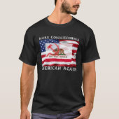 Maak commiefornia weer Amerikaans Stop communisme T-shirt (Voorkant)