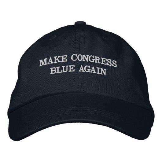 Maak Congres weer blauw - Basis aanpasbaar Pet (Voorkant)