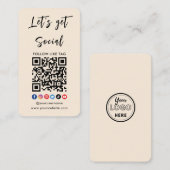 Maak contact met de Amerikaanse Qr Code Profession Visitekaartje (Voorkant / Achterkant)