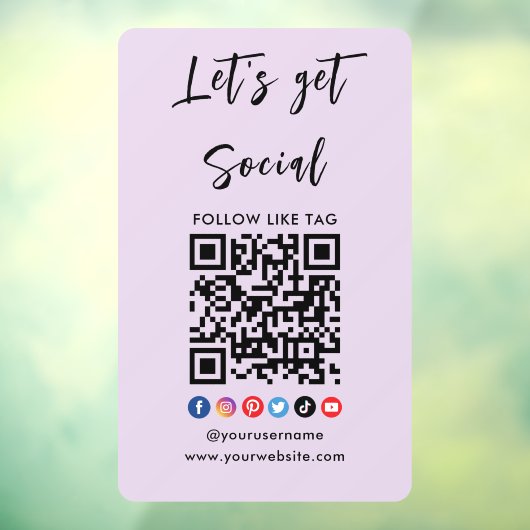 Maak contact met het Amerikaanse Qr Code Professio Raamsticker (Vel 3)