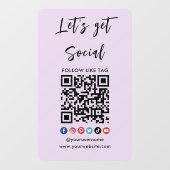 Maak contact met het Amerikaanse Qr Code Professio Raamsticker (Vel)