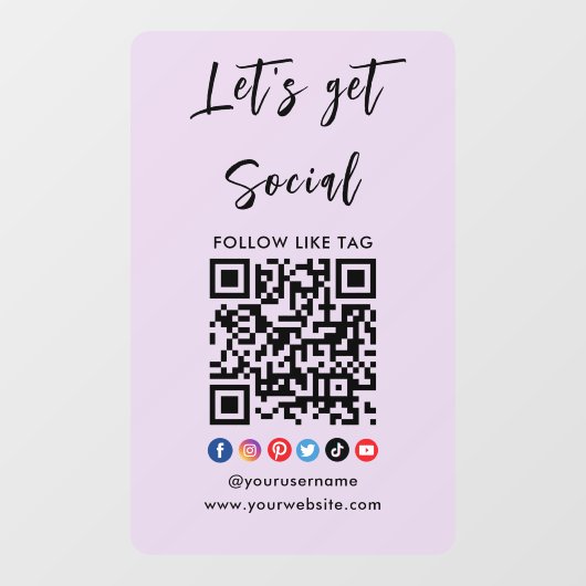 Maak contact met het Amerikaanse Qr Code Professio Raamsticker (Vel)