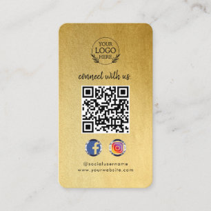 Maak contact met ons Aangepaste sociale media QR Visitekaartje